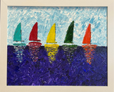 Sail boats - 16”x20” (Framed)