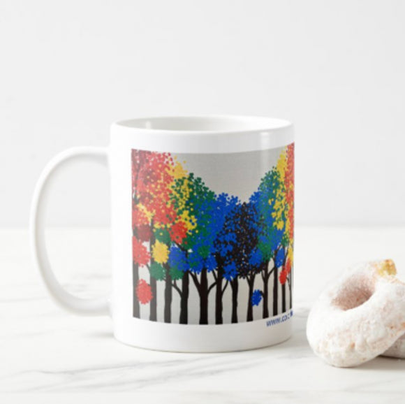 Rainbow Forest - White Mug 11oz