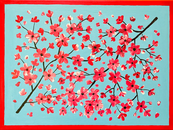 Cherry Blossoms - (18” x 24”)