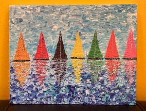 Happy Sailing - 11" x 14"