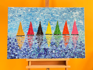 Happy Sailing - 24"X 36"